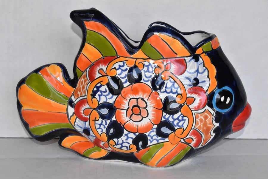 Collection Small Fish Talavera Planters – Sol de Mexico Imports