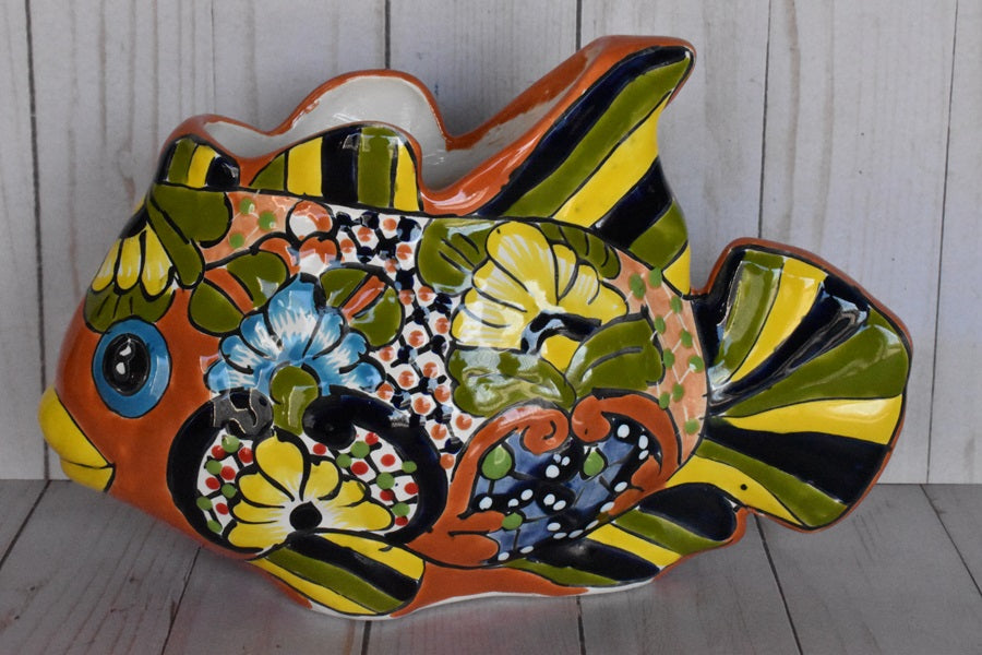 Collection Small Fish Talavera Planters – Sol de Mexico Imports