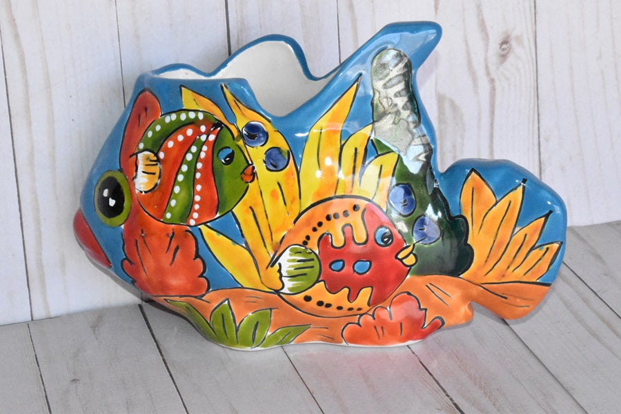 Collection Small Fish Talavera Planters – Sol de Mexico Imports