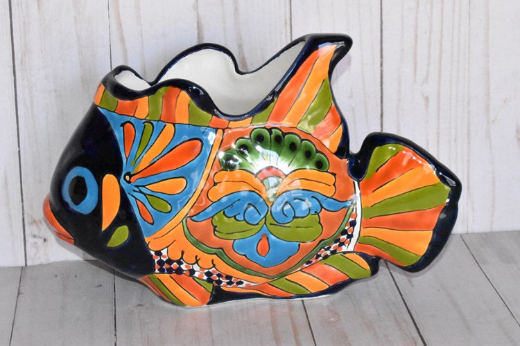 Collection Small Fish Talavera Planters – Sol de Mexico Imports