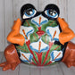 Talavera Ceramics Flirt Frog Flowerpots