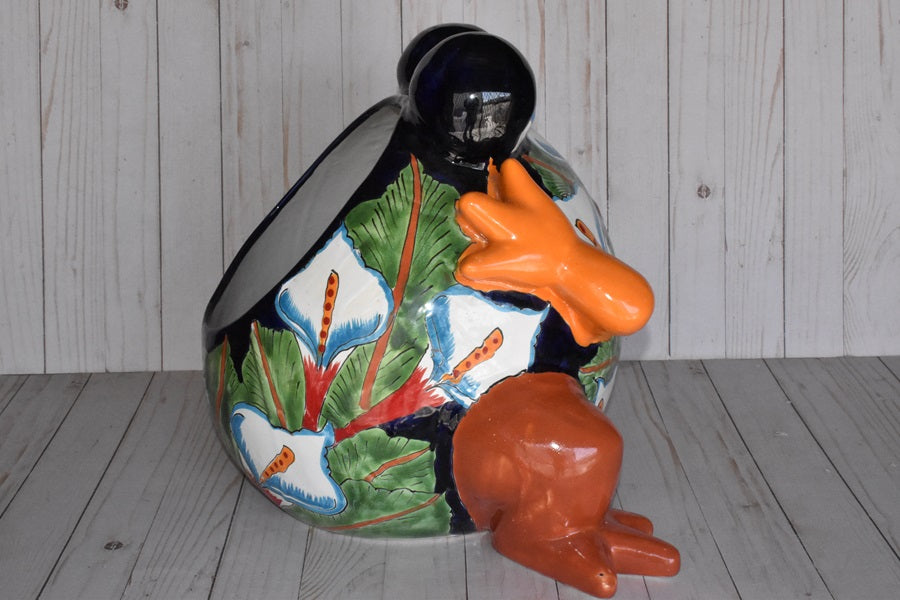 Talavera Ceramics Flirt Frog Flowerpots