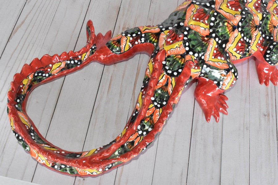 Ceramic Talavera Alligator