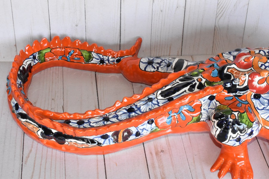 Ceramic Talavera Alligator