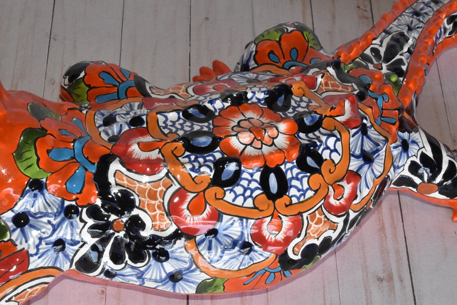 Ceramic Talavera Alligator