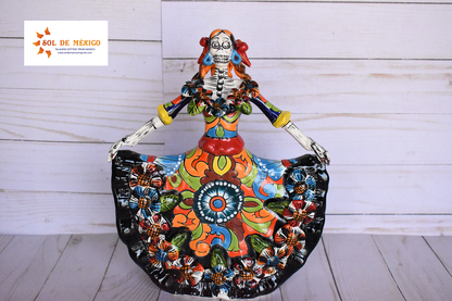 Day of the Dead "Ballerina" Handcrafted Talavera Ceramic