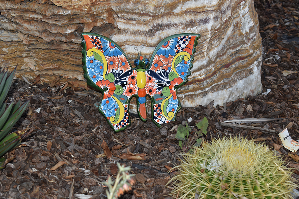 Butterfly Handcrafted Colorful Puebla-style Mexican Pottery