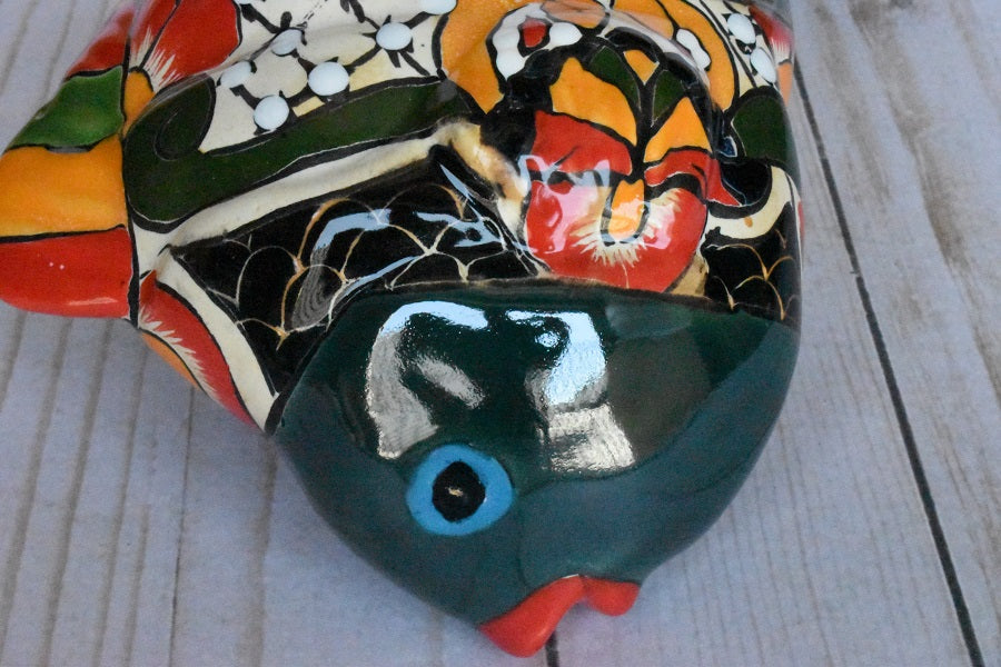 KOI-FISH Handmade Talavera Ceramic in Mayan Design