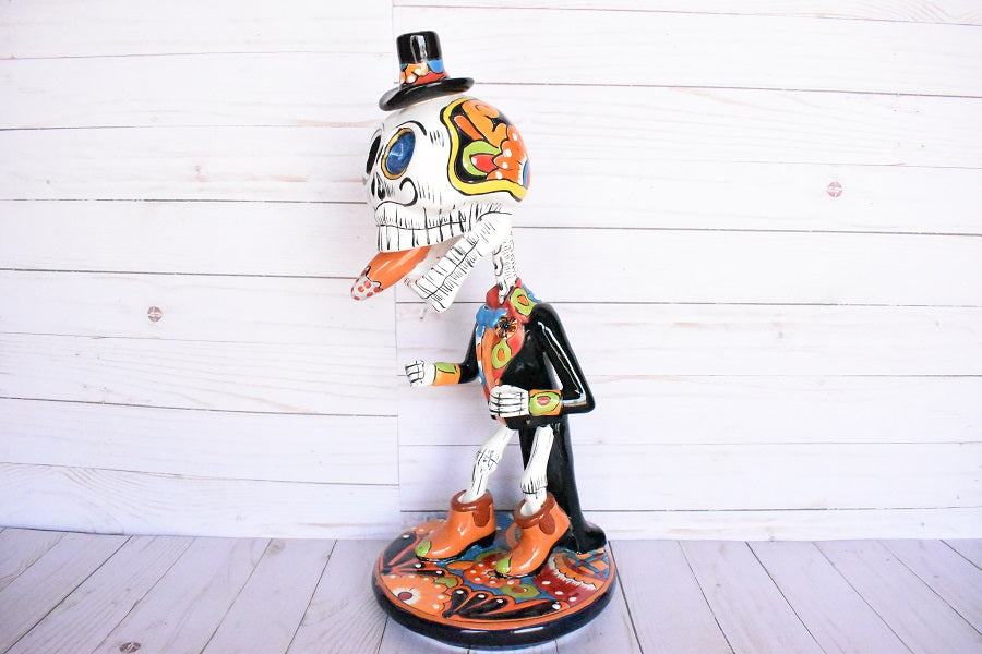 DAY OF THE DEAD "EL CATRIN"-HANDCRAFTED TALAVERA CERAMIC