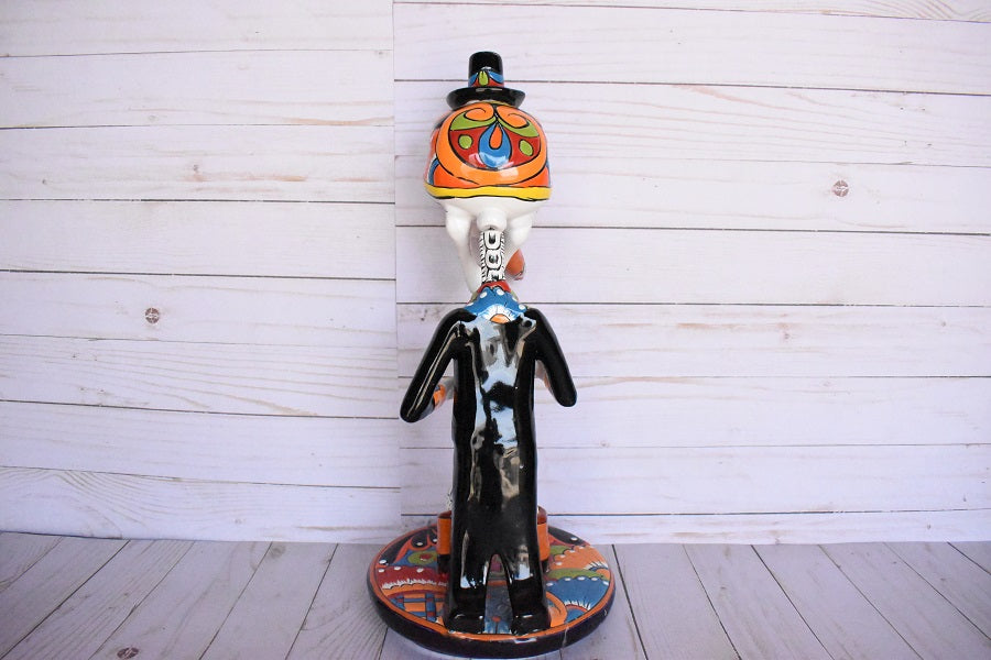 DAY OF THE DEAD "EL CATRIN"-HANDCRAFTED TALAVERA CERAMIC