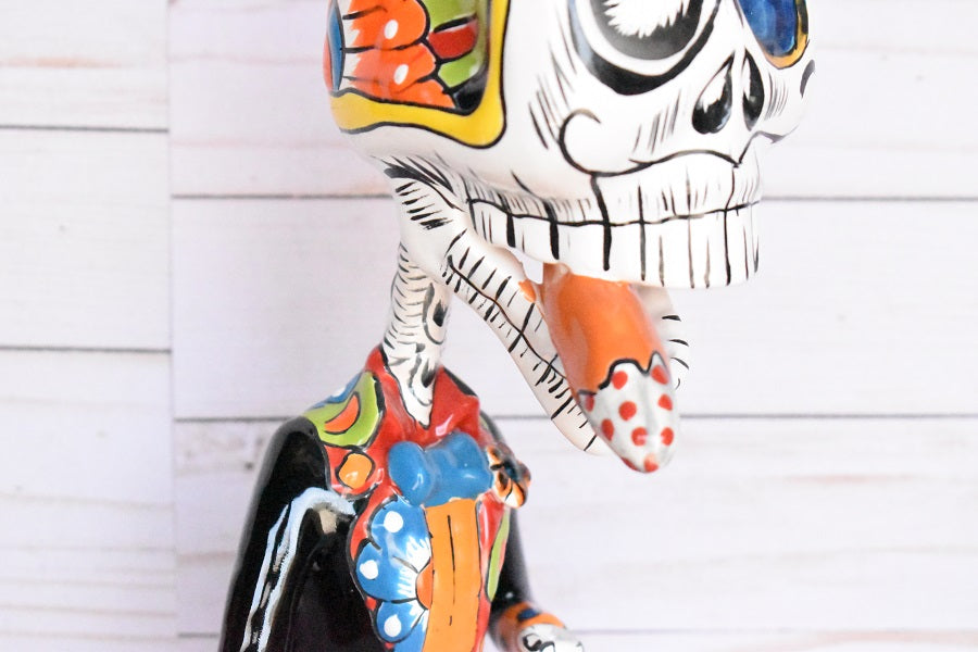 DAY OF THE DEAD "EL CATRIN"-HANDCRAFTED TALAVERA CERAMIC