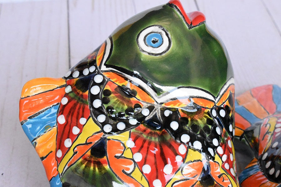 Ceramic hotsell Koi Fish, Talavera Pottery, Handmade in Mexico, Fish Figurine Home Decor, Garden or Porch Decor, Fish Yard Art, Gift for Fish Lovers