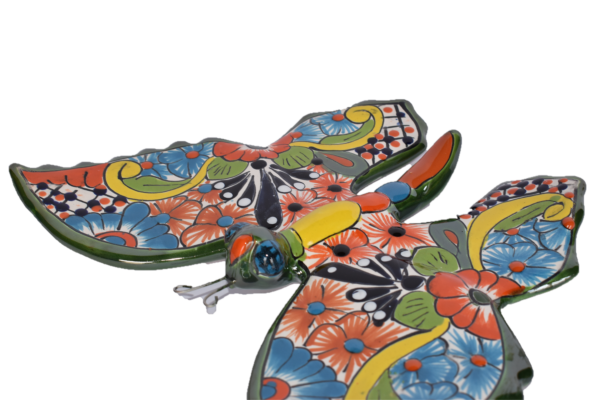 Butterfly Handcrafted Colorful Puebla-style Mexican Pottery