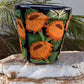 Ceramic flowerpot, Classic Sunflower Design